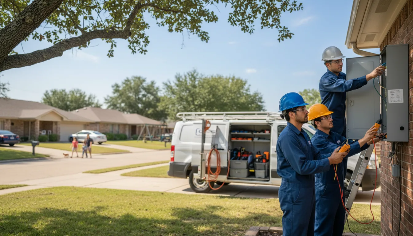 Certified electrician providing emergency electrical services in Herndon, PA